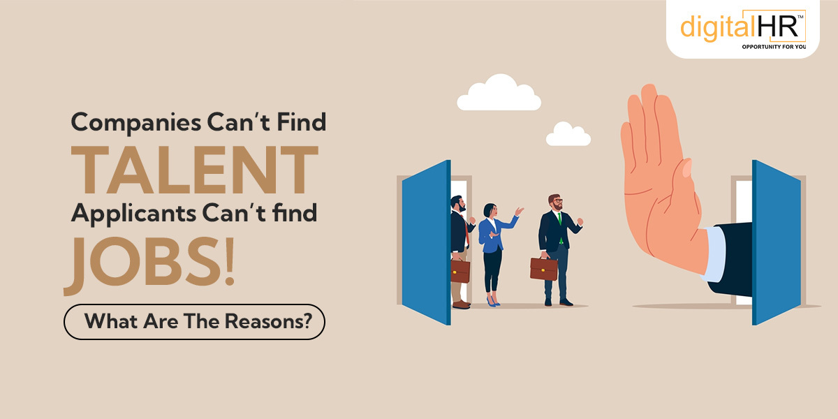 The hiring loop is broken: companies can’t find talent, and applicants can’t find jobs. Explore the role of digitalHR, the best job portals in India, to fix it.